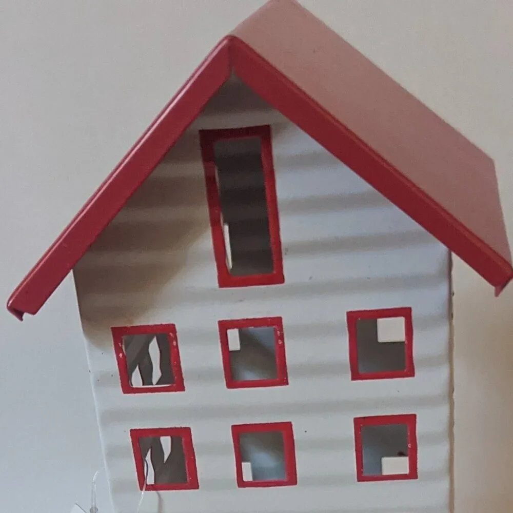 NWT Mini Christmas Tree Village Contemporary House Ashland Holiday Home Decor - Picture 4 of 7